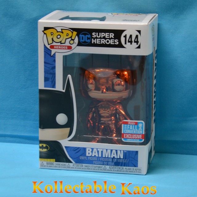 orange chrome batman funko pop