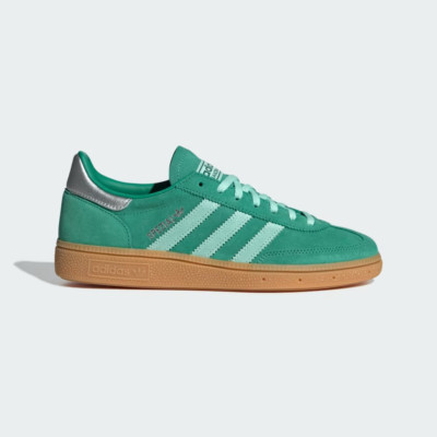 NEW WOMENS ADIDAS HANDBALL SPEZIAL SAMBA GAZELLE MINT GREEN GUM SHOES - 7.5