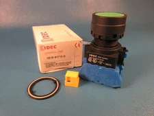 IDEC HW1B-MIF 10-G, Non-illuminated Pushbutton, 22mm, Green. HW 22mm Heavy-Duty