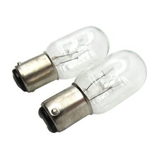  2 pack Light Bulbs 15 watt, 120 volt Sewing Machines Push In Style Kenmore