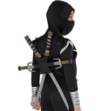 Kids Toy Ninja Sword Set Boys Plastic Weapon Warrior Costume Accessory