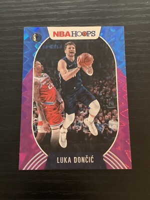 Luka Doncic 2020-21 NBA Hoops #150 Purple Holo Foil Explosion SP