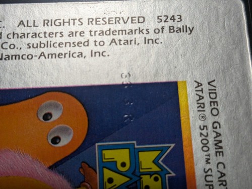 Atari 5200 Pac-Man And Ms Pac-Man Game Cartridge With Manuals - Stamped - Good - Picture 14 of 18