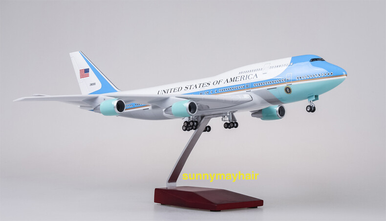 1/150 US Air Force One Boeing 747 Aircraft Airplane Model Toy 47cm