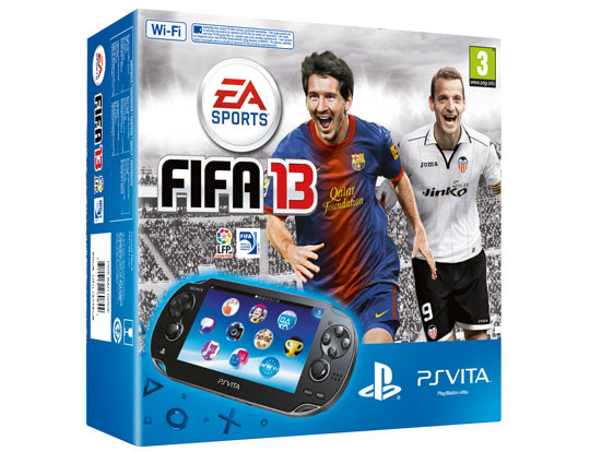 Sony PlayStation Vita FIFA 13 Bundle Crystal Black Handheld System 