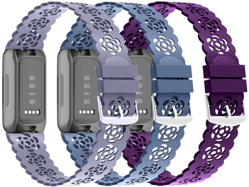 3-Pack Slim Silicone Bands Compatible with Fitbit Inspire 3/Inspire 2/Inspire...