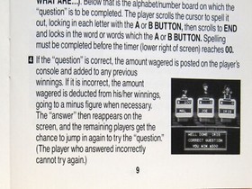 JEOPARDY Instruction Manual - No Game NES Nintendo