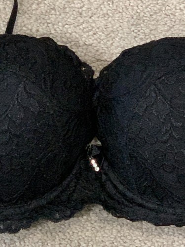 Sujetador elegante y sexy para mujer firma de encaje estilo push up SA276 talla 34C encaje negro - Imagen 3 de 16