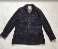 Women's 18 Vintage 70s Made In Japan Expressly For Macy's Black Corduroy Jacket