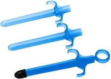Trinity Vibes Lubricant Launcher Lube Applicator Injector Shooter | Blue | 3 Pk