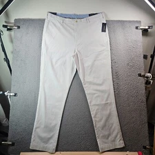 $125 NWT Polo Ralph Lauren Chino Pants Men 42 x 36 Stretch Flat Front White