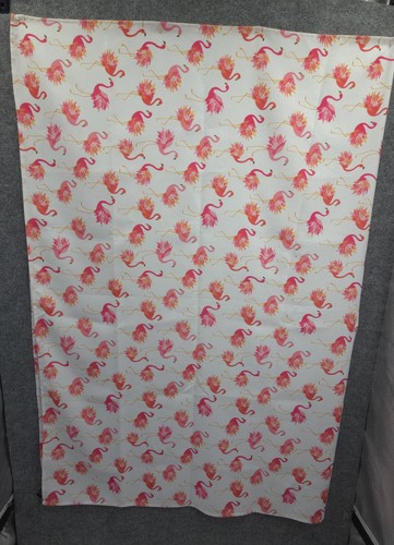 Cynthia Rowley Tablecloth 84x60 Easy Care Pink Flamingo White Novelty - Picture 8 of 10