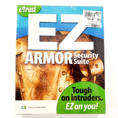 Vintage EZ Armor Security Suite Antivirus Adblocker eTrust New Factory Sealed