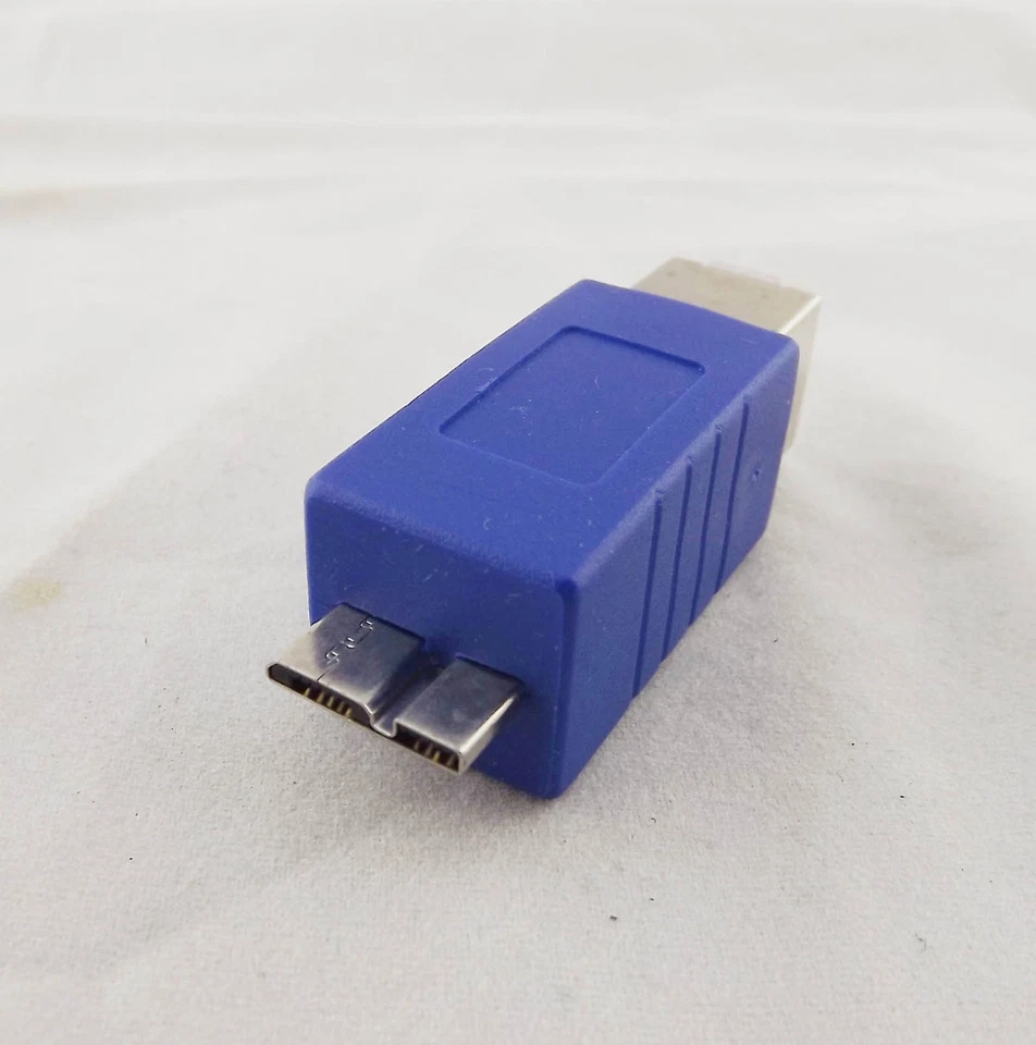 1x USB 3.0 B Female to Micro B Male Plug Converter Adapter Connector High Speed - Image 2 of 4
