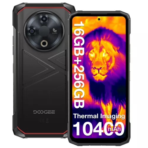 DOOGEE Fire 6 Thermal Imaging Rugged Smartphone 16GB+256GB Phone Unlocked NFC