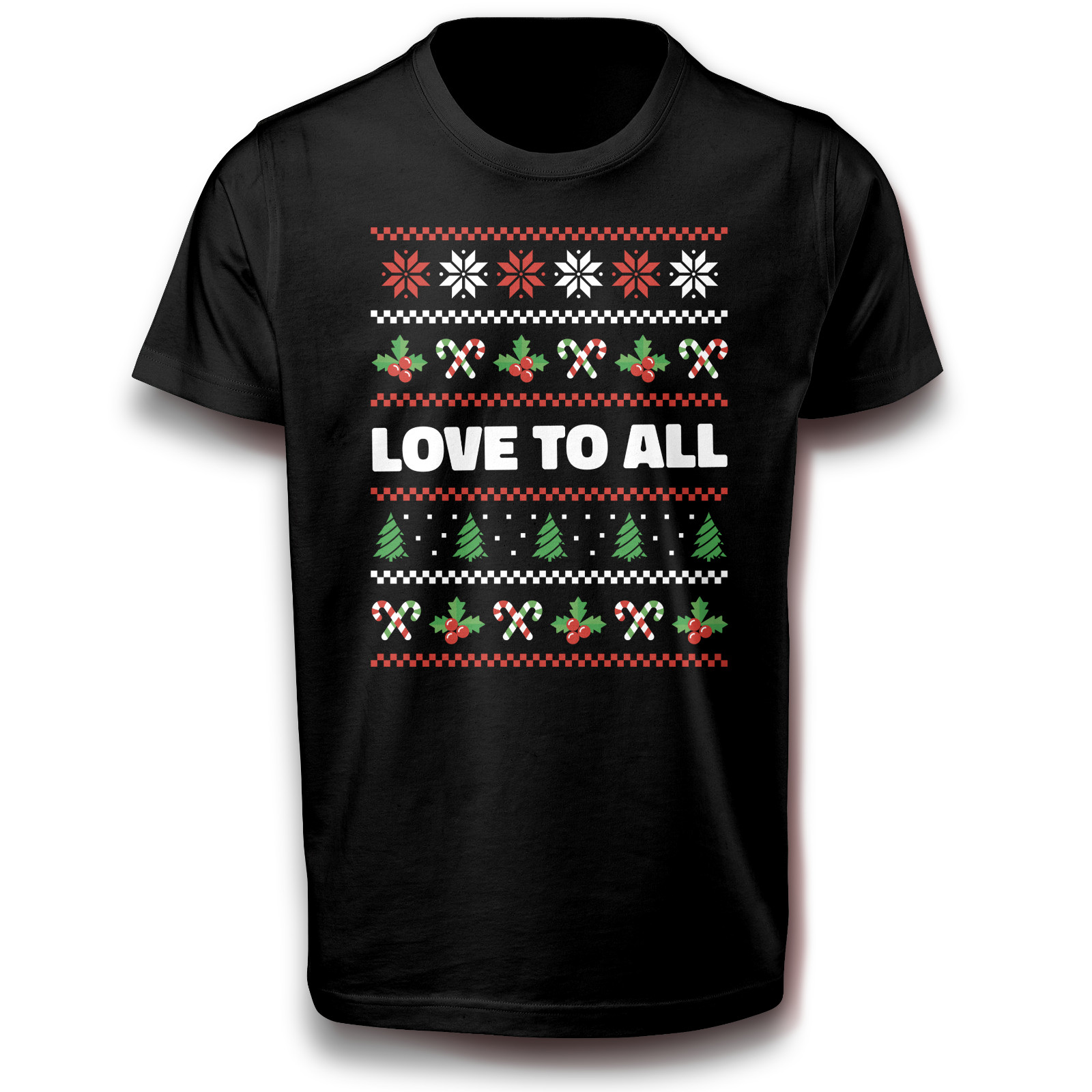 Weihnachtsspruch Sprüche T-Shirt schwarz 110 -3XL Baumwolle Weihnachten Nikolaus