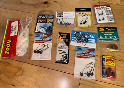 Lot Of New Blockheads. Jigheads, Jigs Zman, Vmc Etc