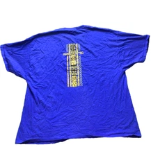 Hawaiian Tiki Shirt Adult 4XL Blue Island Motion Aloha Hawaii Streetwear Mens