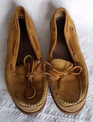 Vintage Timberland Leather Moccasin Women's Girl's Casual Shoes USA Size  M