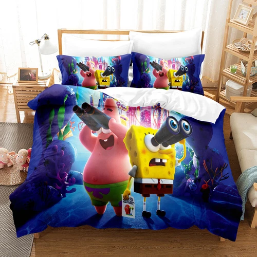 Trapunta Copripiumino 3D Spongebob Squarepants set lenzuola singolo matrimoniale - Foto 19 di 21