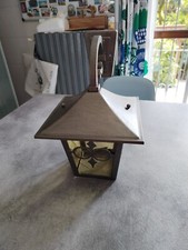 Lampada antica da esterno, originale, attacco a muro. Restaurata 