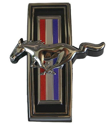 NEW! 1969 Ford Mustang GRILL EMBLEM, Horse & Corral Ornament - Picture 4 of 6