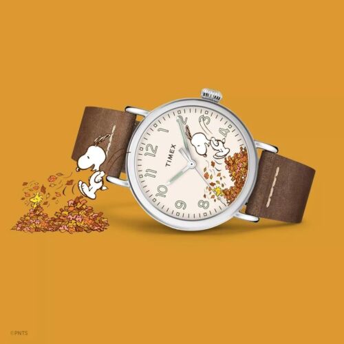 Timex Standard x Peanuts Snoopy Autumn Special Edition 40mm Watch TW2U86200 - Picture 2 of 6