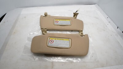 1997-2001 Infiniti Q45 Y33 Driver Passenger Sun Visor Visors Pair Tan Beige OEM