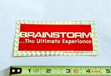 VINTAGE 80s BRAINSTORM MOVIE PROMO PRISM STICKER NATALIE WOOD CHRISTOPHER WALKEN