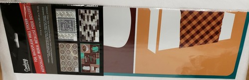 STOVE BACKSPLASH STICKER/WALL DECALl(30"x18")WAKE &SMELL THE COFFEE IN SQUARE,GR - Picture 12 of 12