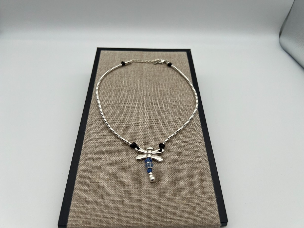 UNO de 50 Ser Rebel Dragonfly トンボネックレス NEW Uno de 50 SER REBEL DRAGONFLY Blue Crystal Necklace