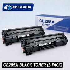 2PK CE285A 85A Black Toner Cartridge for HP LaserJet P1102 P1102W P1109 M1217nfw