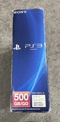Sony PlayStation 3 PS3 Super Slim 500GB Console White In Box CECH