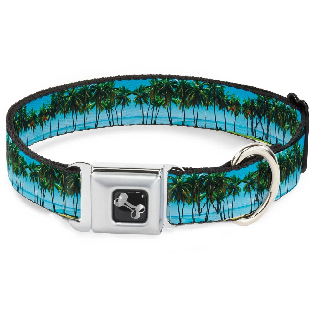 Dog Collar Bone Landscape Beach Palm Trees WIDE-Medium 16-23"
Opens in a new window or tab
