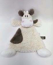 Demdaco Nat and Jules Cow Lovey Rattle Moozer Cow Security Blanket