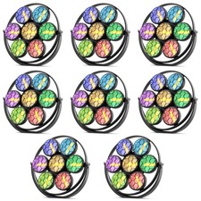 Upgraded Retro DJ Light 490W COB 189 RGB LEDs DMX512 Point Control Free Ship