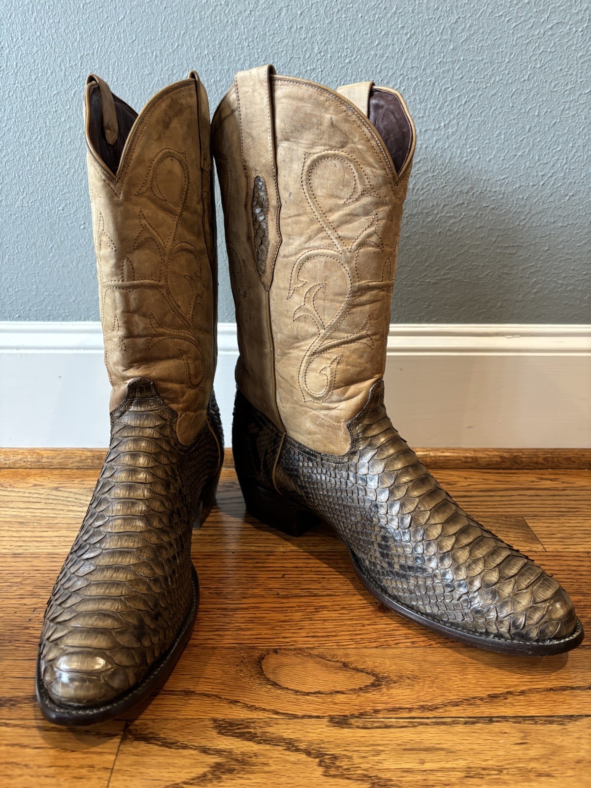 Denver Boots Premium Line Bay Apache Python Cowbo… - image 1