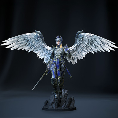 Dame Aylin Baldur's Gate 3 Resin Figur 30cm | Bulkamancer | UNBEMALT