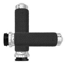 Avon Grips Fly-by-Wire Throttle Memory Foam Grip Chrome MF-63-CH-FLY