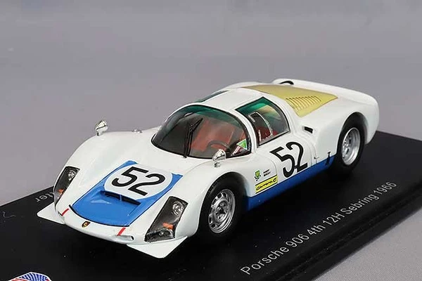 Spark US266 1:43 Porsche 906 Nr.52 4Th 12H Sebring 1966 Modellauto Limited-image