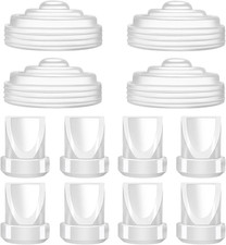 8Pcs Duckbill Valves and 4Pcs Silicone Diaphragm Compatible with Momcozy M5, Rep