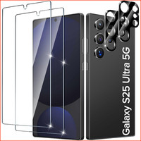 Schutzglas 2+2 StüCk FüR Galaxy S25 Ultra 5G 9H HäRte HD Klar Anti-Kratz