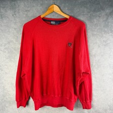 Vintage Polo Ralph Lauren Sweater Mens Large Knit Golf Crest Logo Hong Kong 90s