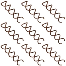 10 Pcs Spiral Bobby Hair Pins Brown Hair Screws Hair Twister Alloy Hair