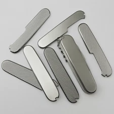 Titanium Alloy Scales 1 Pair for 58mm / 91mm Victorinox Swiss Army Knife Upgrade