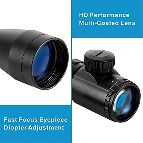 Rifle Scope 3-9x40 EG Red & Green Illuminated Sight With Flip Cover - Image 3 of 4