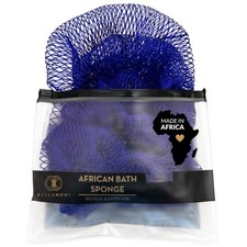 Bellanomi African Exfoliating Net Sponge 1 Count Pack of 1 , Navy Blue