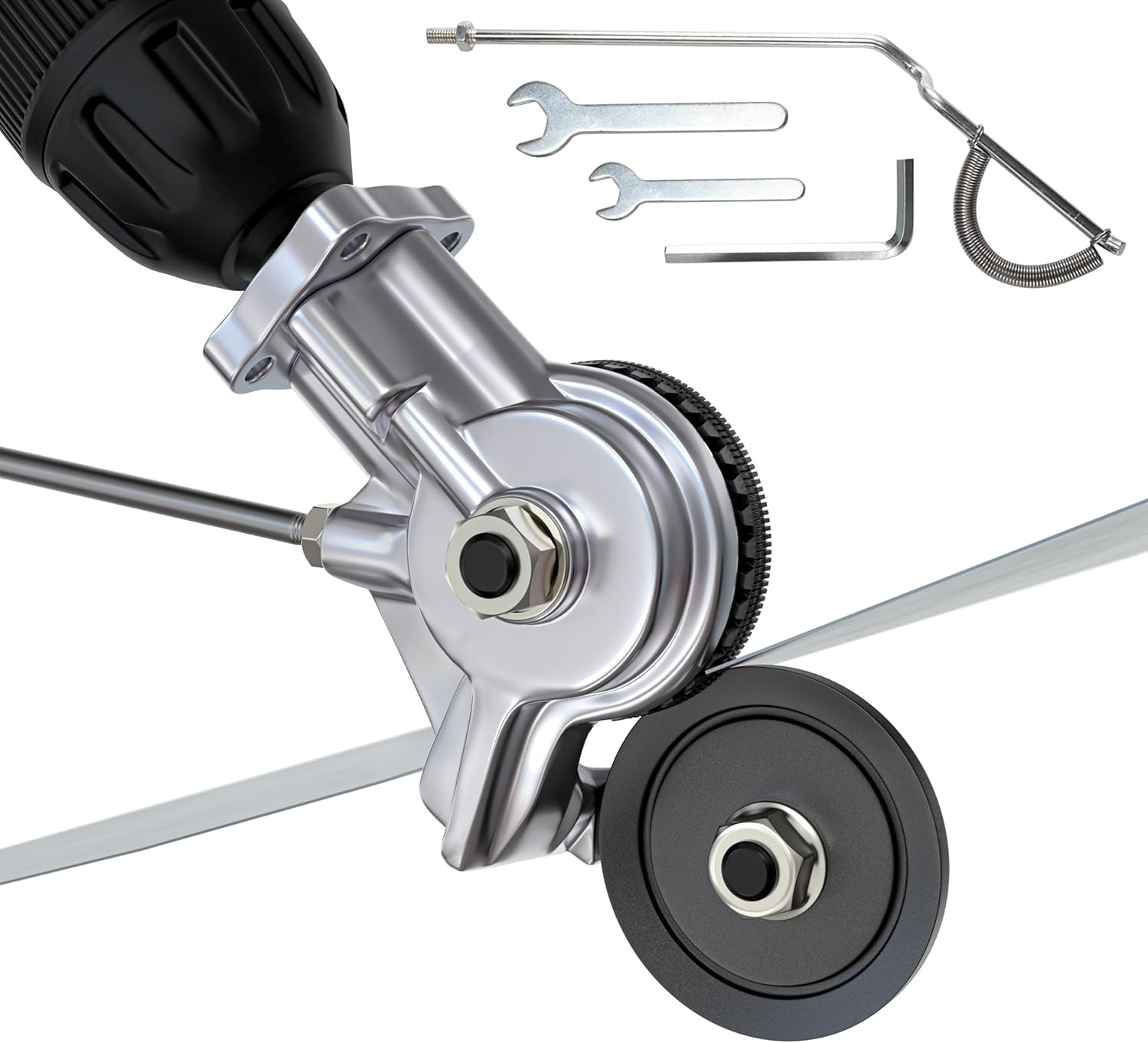 Electric Drill Plate Cutter Attachment, Metal Nibbler Black