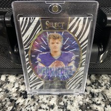 2024 Panini Select - Neon Icons J.J. McCarthy #11 Zebra Prizm (RC)