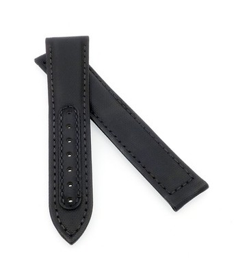 Premium Hybrid Uhrenarmband Modell Alzey-OS schwarz-TiT 20 mm, komp. Omega